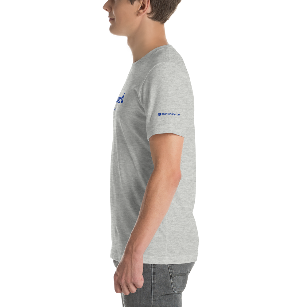 'Word Nerd' Unisex T-Shirt (Gray/White)